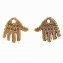 Hand Charm 'MADE HAND' N°01 Bronze