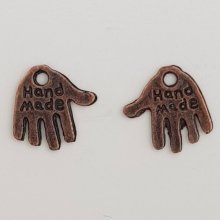 Hand charm "MADE HAND" N°01 Copper