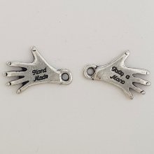 Hand charm "MADE HAND" N°03 Silver