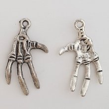 Hand Charm "Skeleton "N°06 Silver