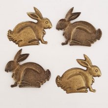 Rabbit Charm N°02 x 10 Bronze