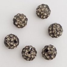 Resin bead strass 10 mm shamballa style N°01