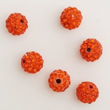 Resin bead strass 10 mm shamballa style N°03