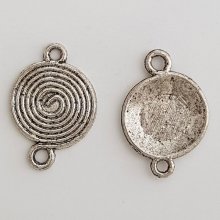 Round spiral connector N°01 Silver