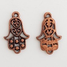 Hamsa hand shape charm N°02 Bronze