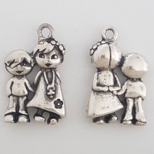 Childrens charm N°39 Zamak (Silver plated)