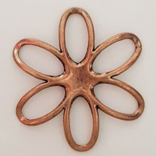 Flower Charm Metal N°003 Copper