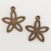 Flower Charm Metal N°016 Bronze