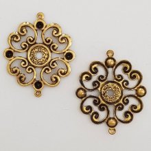 Flower Charm Metal N°019 Gold