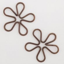 Flower Charm Metal N°020 Copper