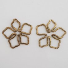 Flower Charm Metal N°024 Old Gold