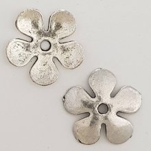 Flower charm Metal N°027 Silver