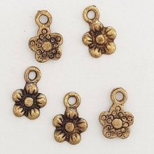 Flower Charm Metal N°035 Bronze