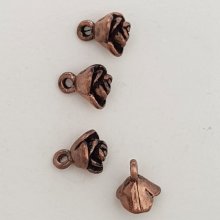 Flower Charm Metal N°036 Copper
