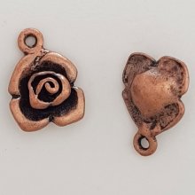 Flower Charm Metal N°045 Copper