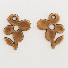 Flower Charm Metal N°051 Bronze