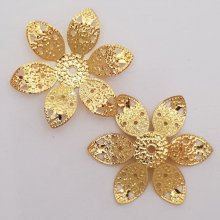 Flower Charm Metal N°058 Gold