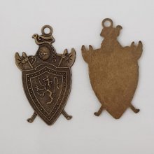 Charm Coat of Arms Shield N°01 Bronze 