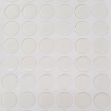10 Self-adhesive Resin Cabochons of 25 mm Transparent