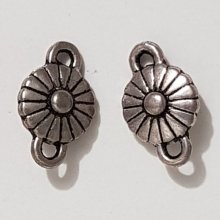 Flower charm Metal N°093 Silver