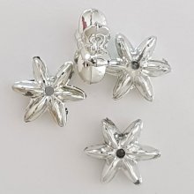 Flower charm Metal N°110 Silver