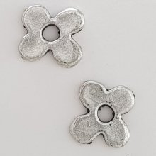 Flower charm Metal N°111 Silver
