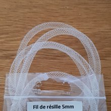Tubular mesh Uni 05 mm Off White
