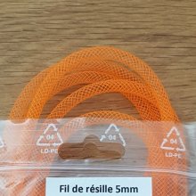Tubular mesh Uni 05 mm Orange