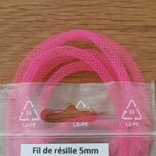 Tubular Fishnet Uni 05 mm Fluo Pink