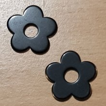 Synthetic Flower 27 mm Black