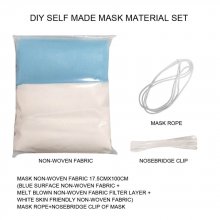 Mask Making Kit with Filter Nose Bridge Band and Ear Band