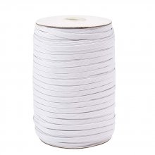 10 Meters Flat mask elastic 5 mm WHITE N°02