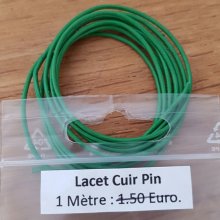 1 meter Round smooth leather cord Pin 1 mm