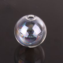 1 Round glass ball to fill 25mm AB Transparent