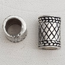 Pearl tube silver N°07