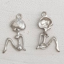 Childrens charm N°50 Girl Silver