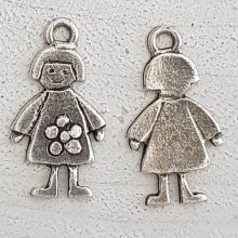 Childrens charm N°55 Girl Silver