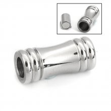 Stainless steel magnetic clasp 05 mm Silver N°02