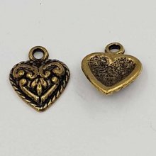 Heart charms N°30 Gold