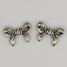 Charm Node N°11 silver metal ribbon knot charm