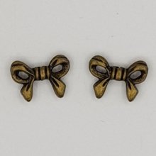 Charm Node N°11 bronze metal ribbon charm