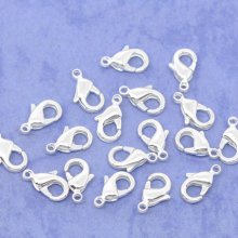 10 Carabiner clasps 12 x 07 mm.