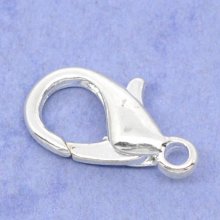 10 Carabiner clasps 14 x 08 mm.