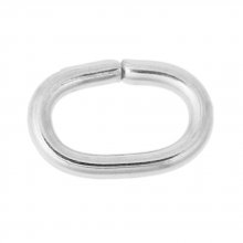 2 Open oval joint rings 07 X 5 mm Stainless steel