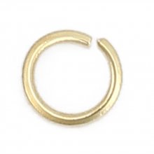 2 Open joint rings 03 mm Stainless steel gold plated