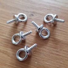 Hollow Pvc cord clasp 3 mm with screw