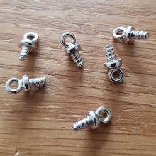 Hollow Pvc cord clasp 1.8 mm with screw