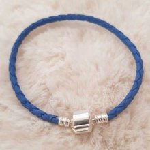 European Clip Bracelet Plain 02 FROM 15 TO 23 CM Blue