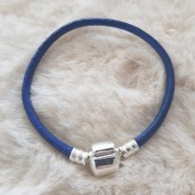 European smooth clip bracelet Uni 01 FROM 15 TO 23 CM Blue