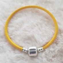 European smooth clip bracelet Uni 01 FROM 15 TO 23 CM Yellow